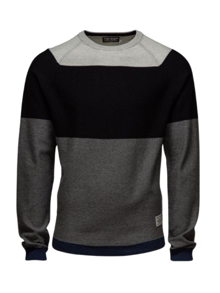 cut & sew sweat shirt