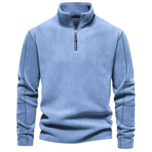 half zip mock neck