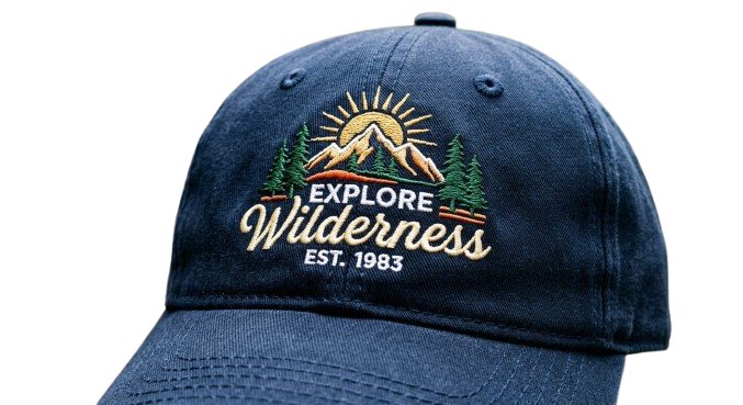 4 star embroidery caps
