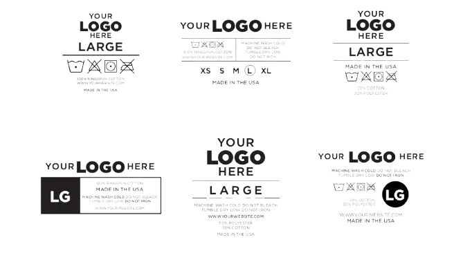 4 star heat transfer neck labels