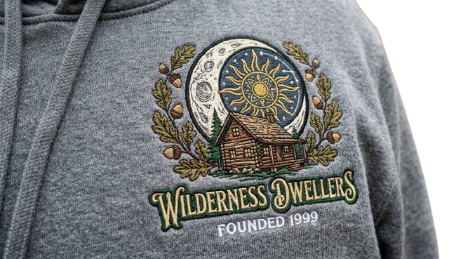 embroidery hoodie