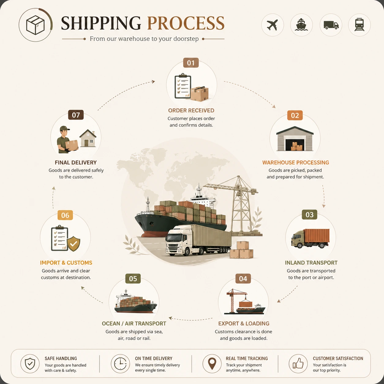 shipping process